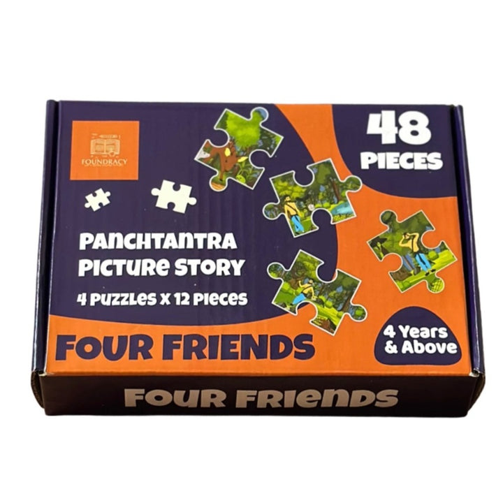 Four Friends Wooden Story Puzzles Set (48 Pieces)