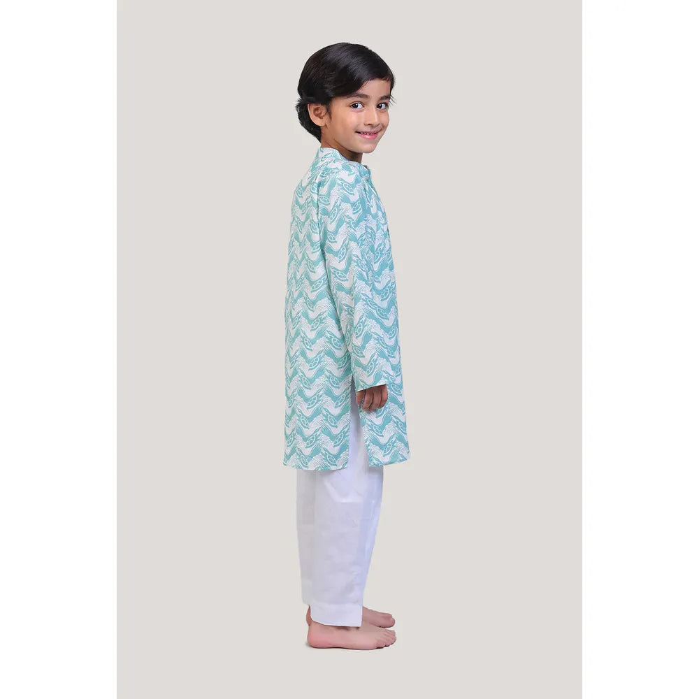 Story Tailor The Talkative Turtle- Boys Kurta Pajama Set (18-24 Months)