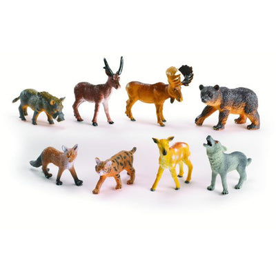 Medium Forest Animals Set of 8 (Lesson Plans & Worksheets Included)