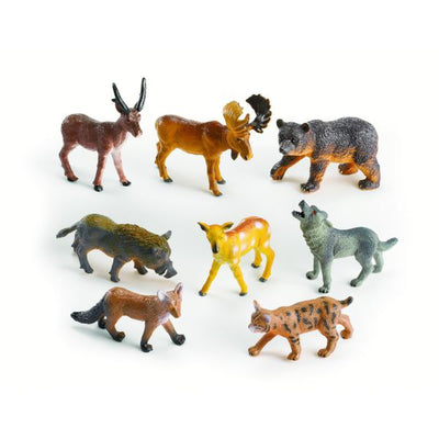 Medium Forest Animals Set of 8 (Lesson Plans & Worksheets Included)