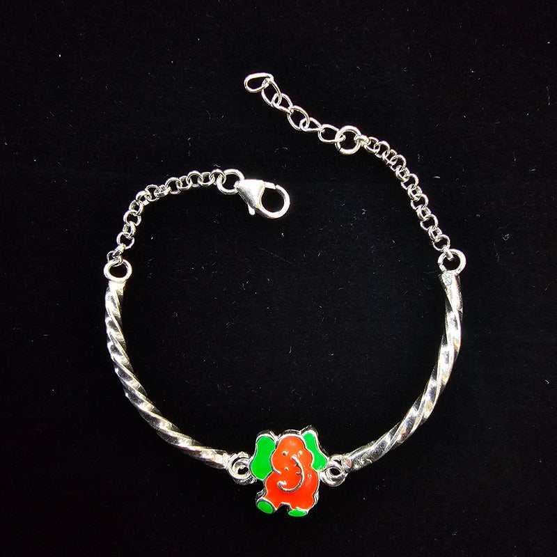 Silver 925 Kids Ganesha Bracelet