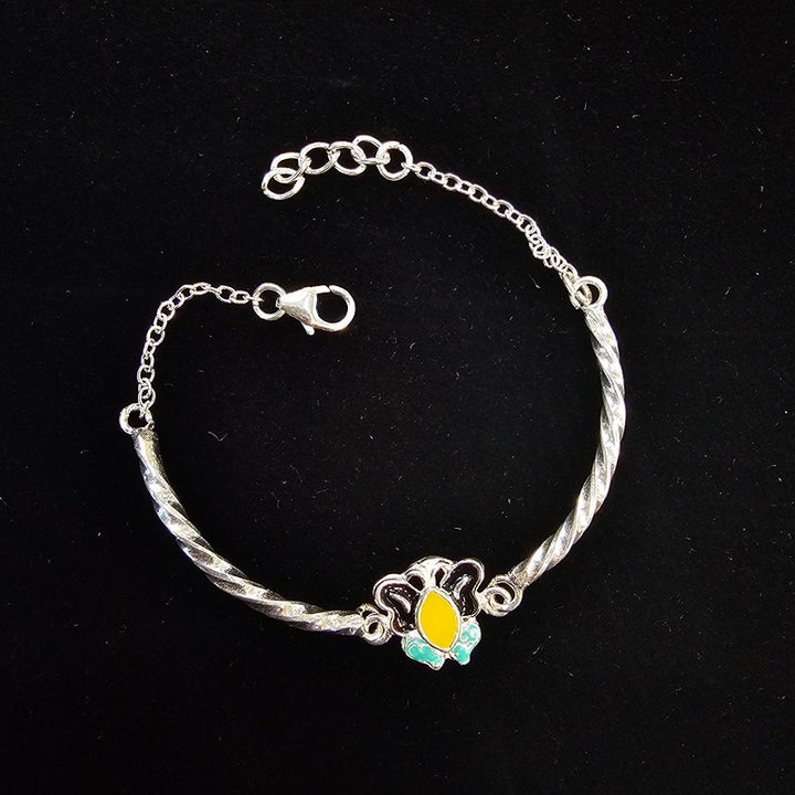 Silver 925 Kids Butterfly Bracelet For Girls