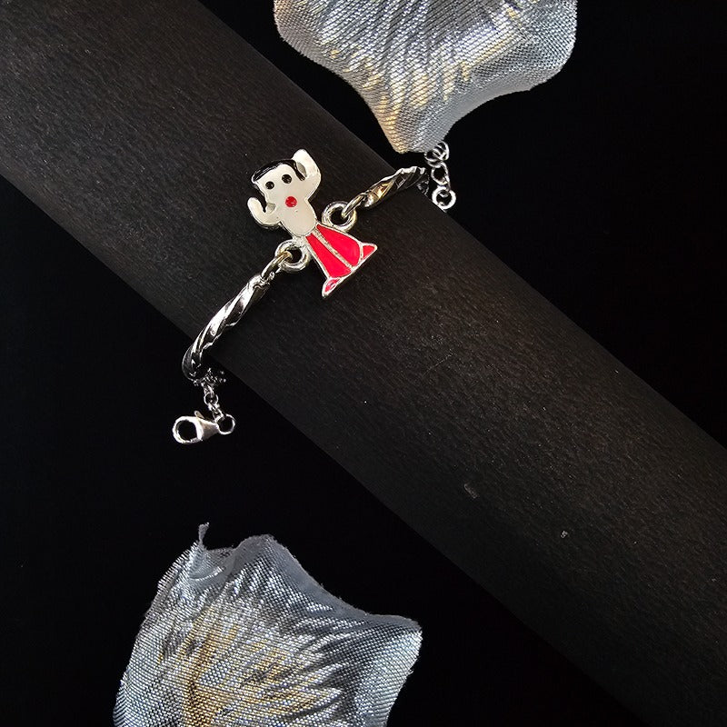 Silver 925 Kids Chota Bheem Bracelet