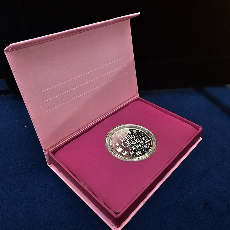 999 Silver Newborn Baby Girl Welcome Coin- 10gms