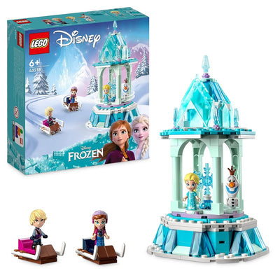 LEGO ǀ Disney Anna and Elsa’s Magical Carousel 43218 Building Toy Set (175 Pieces)