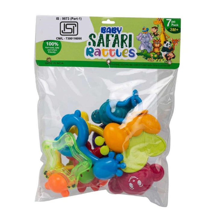 Baby Rattle Set Pack of 7 - Multicolor