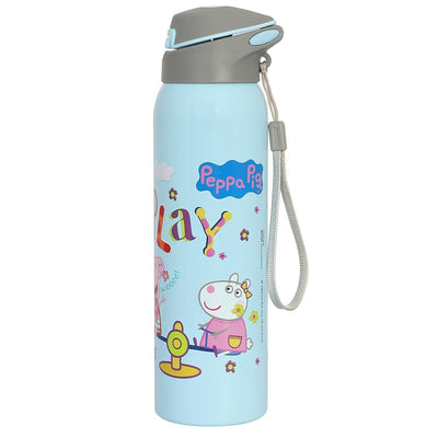 Youp  GOOGLIE- 500 ml Stainless Steel Peppa Pig Theme Kids Insulated Sipper Bottle GOOGLIE- 500 ml