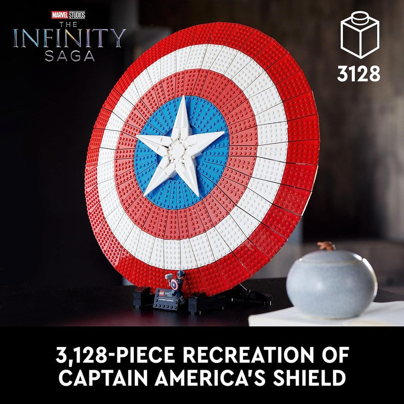 LEGO Marvel Captain America’s Shield 76262 Building Kit (3,128 Pieces) -  (COD Not Available)