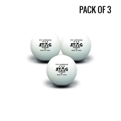 3 Star Supreme Tt Balls Ittf Approve (Pack of 3)