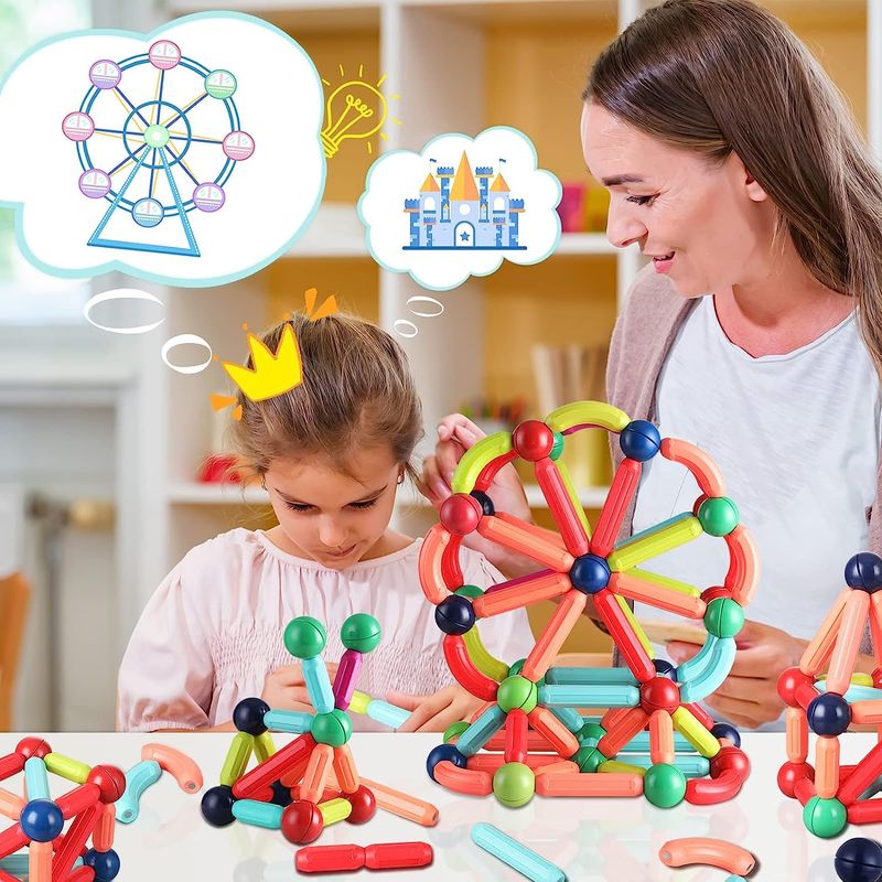 STEM Educational Magnetic Sticks Building Blocks - 32 Piece