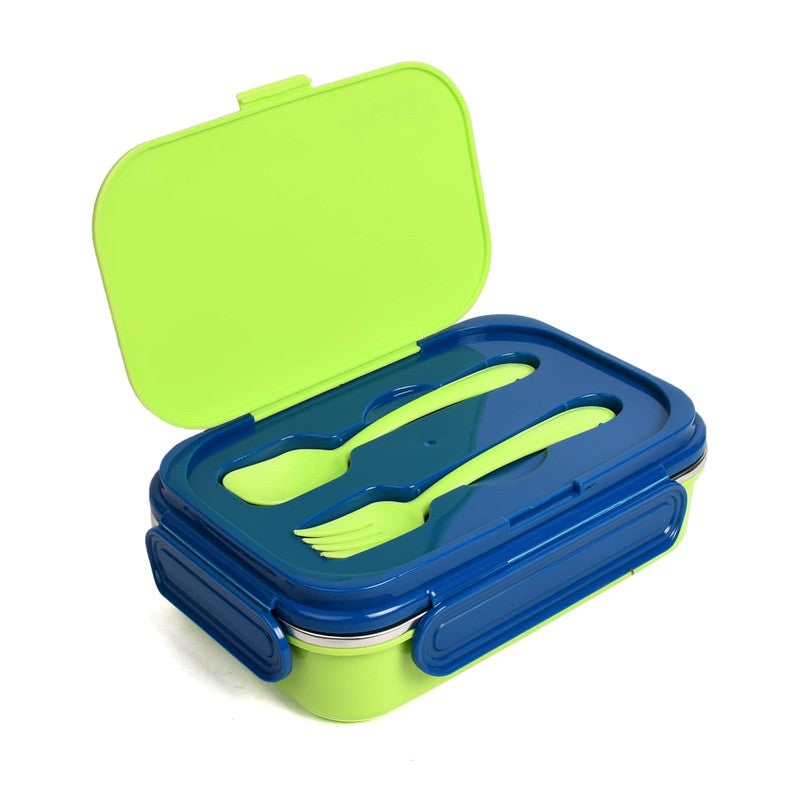 YOUP Stainless Steel Insulated Lunch Box With Fork, Spoon and Small Container ROLEX - 850 ml