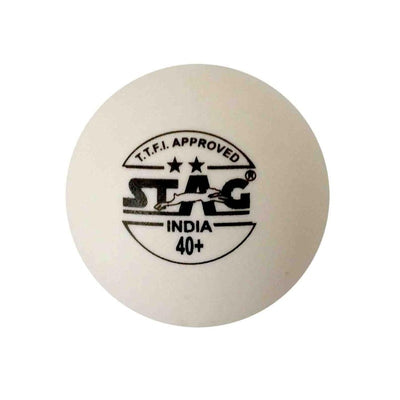 2 Star White Table Tennis Balls (Pack of 6)