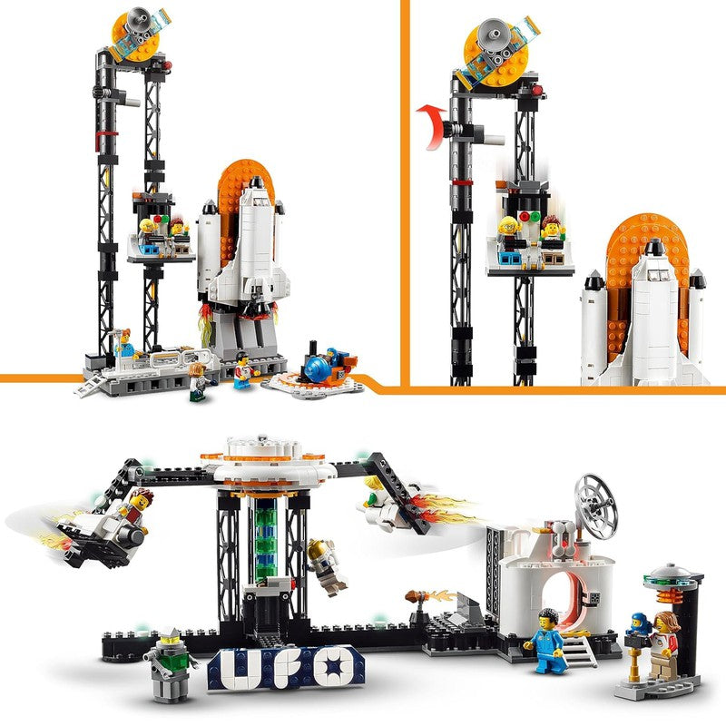 LEGO Creator Space Roller Coaster 31142 Building Toy Set (874 Pieces) -  (COD Not Available)