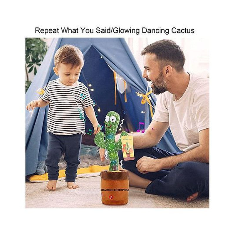 Singing Talking Recording Dancing Cactus Toy (Color May Vary)