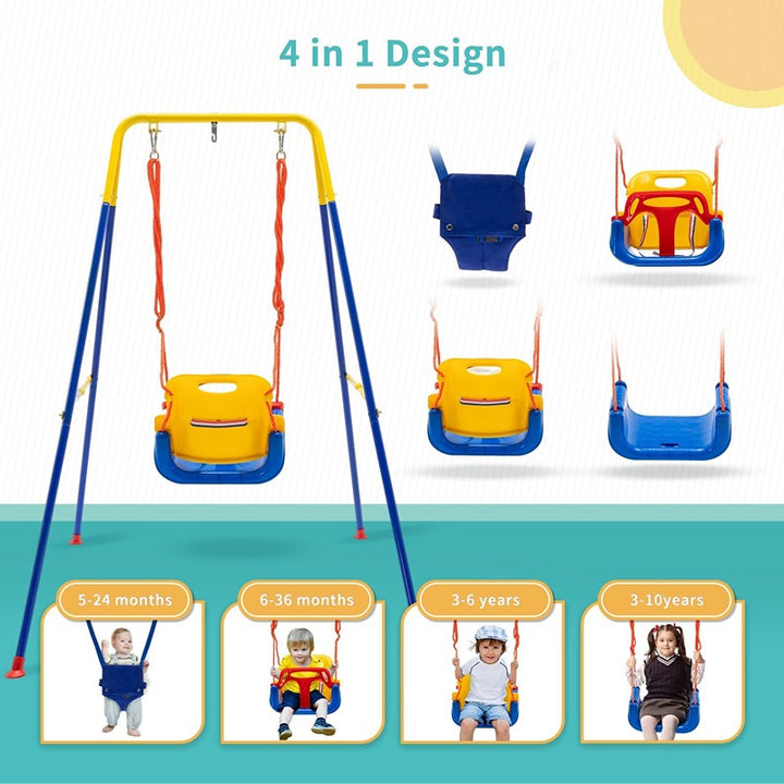 Hop N Play Swing & Jumper Set with Stand, Safety Belt & Bouncer (6 Months - 3 Years)