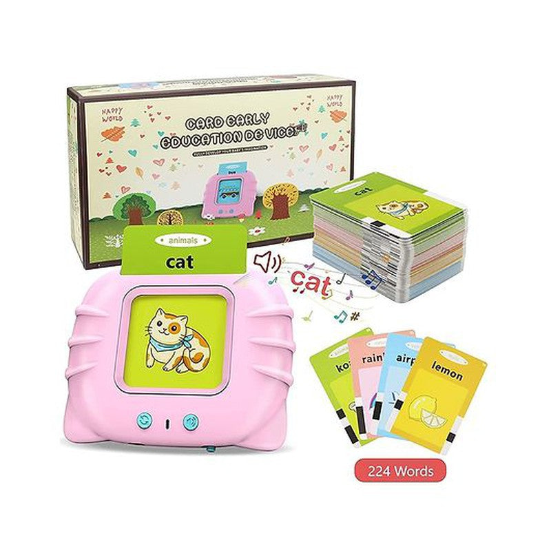 Colorful Double Sided Talking Flash Cards 224 Words - (Assorted Colour)