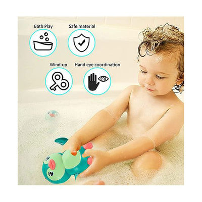 Swimming Penguin Wind Up Bath Toy - Pack Of 2 (Assorted Colours)