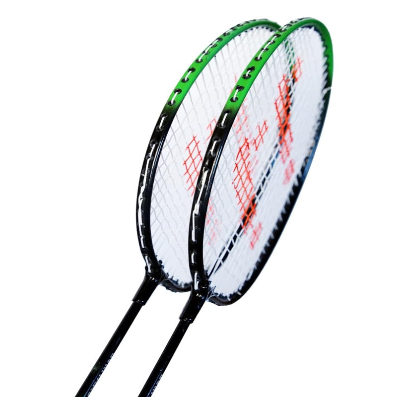 Buniyad Badminton Set with 3 Piece Plastic Shuttlecock (Black)