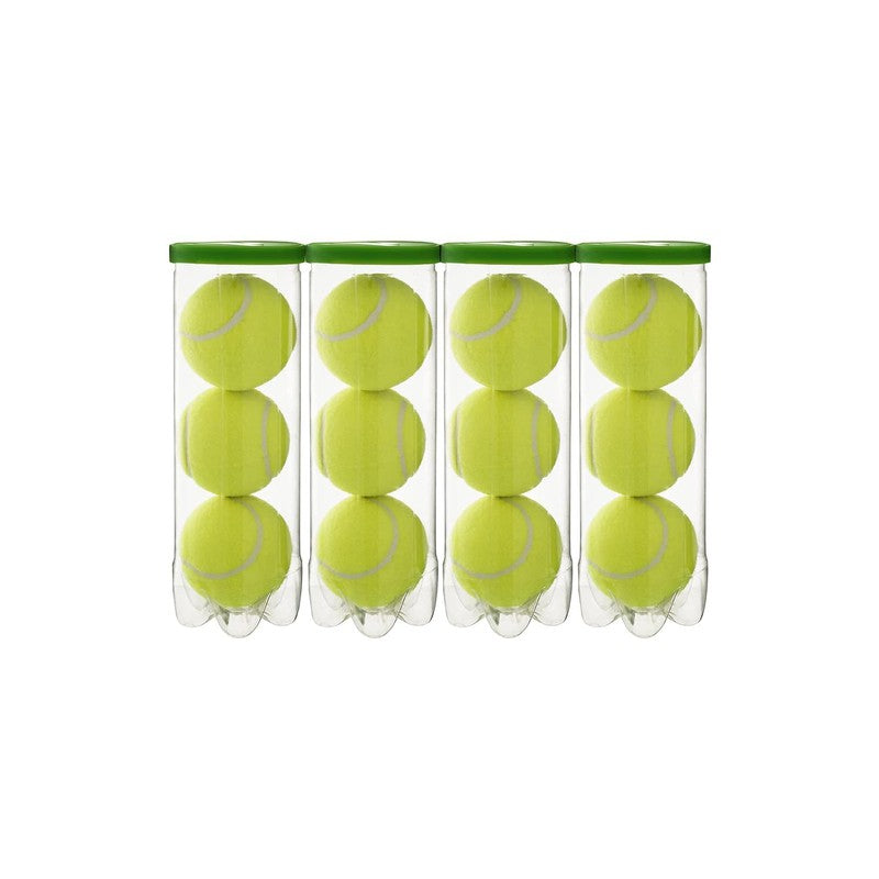 Prince Play+Stay 1 ITF & USTA Approved Low Compression Tennis Ball - Pack of 12 (Yellow)