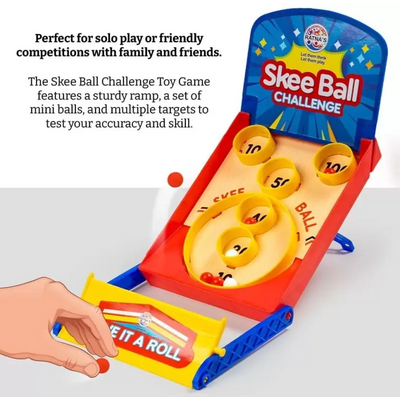 Skee Ball Challenge Table Top Classic Arcade Game Party & Fun Games Board Game