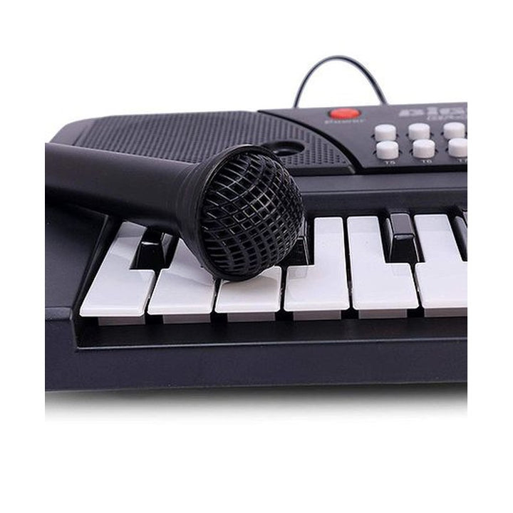 37 Keys Piano Keyboard for Beginners Musical Toy with Microphone - Black