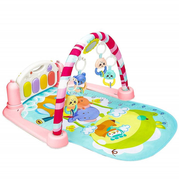 5 in 1 Musical Baby Play Gym Mat Piano Fitness Rack with Baby Rattle For kids