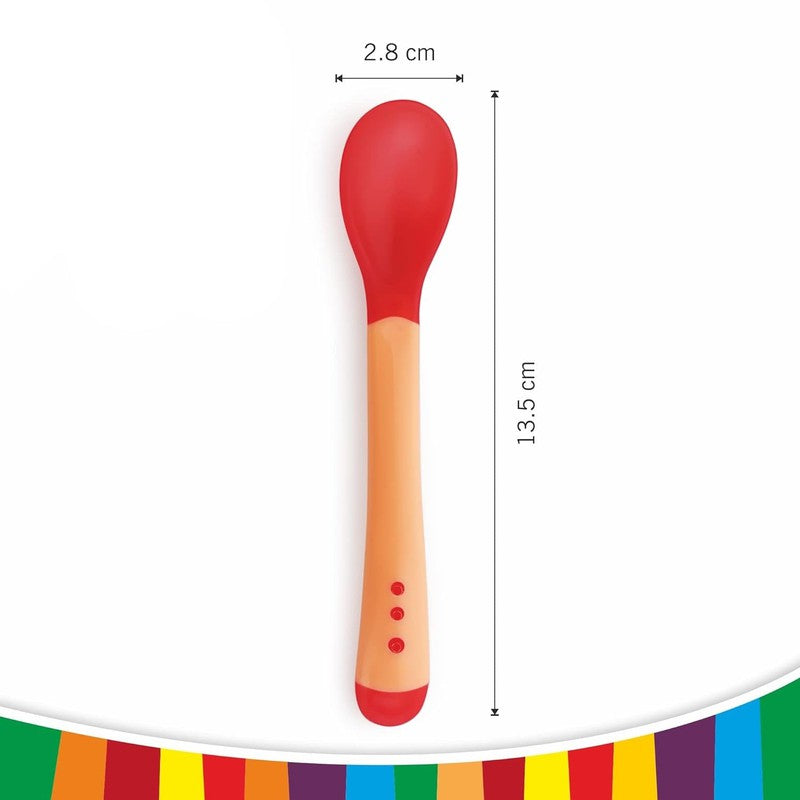 Heat Sensor Baby Colour Changing Soft Spoon for Feeding Baby, Pack of 1