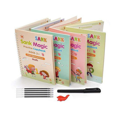Sank Magic Reusable Tracing Book Pack of 4 - English