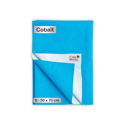 Cobalt UltraDry Waterproof Baby Bed Protector / Dry Sheet (Size - Large)