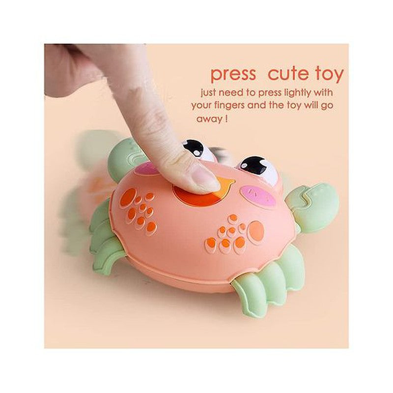 Pressure Crab Toy Push and Go Toy Crawling Toys (Assorted Color)