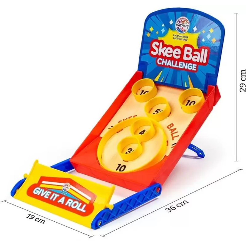 Skee Ball Challenge Table Top Classic Arcade Game Party & Fun Games Board Game