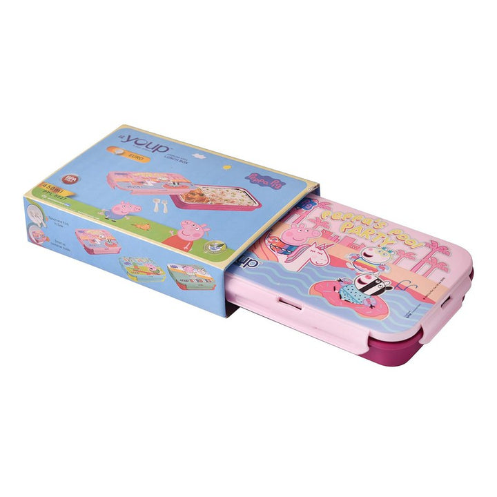 Youp Euro - 450 ML Stainless Steel Peppa Pig Kids Lunch Box