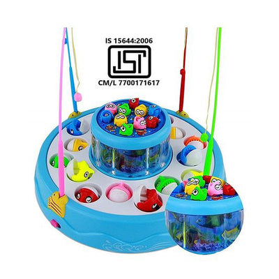 Fish Catching Game with 26 Fishes and 4 Pods with Music and Lights (Assorted Colour)