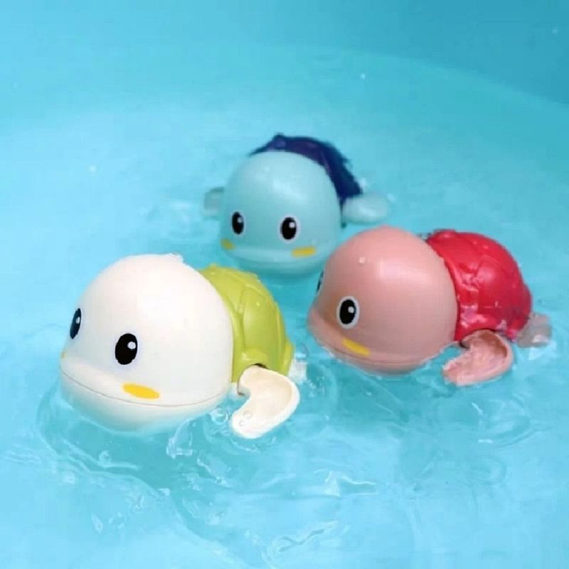 Swimming Turtle Wind Up Bath Toy Pack Of 3