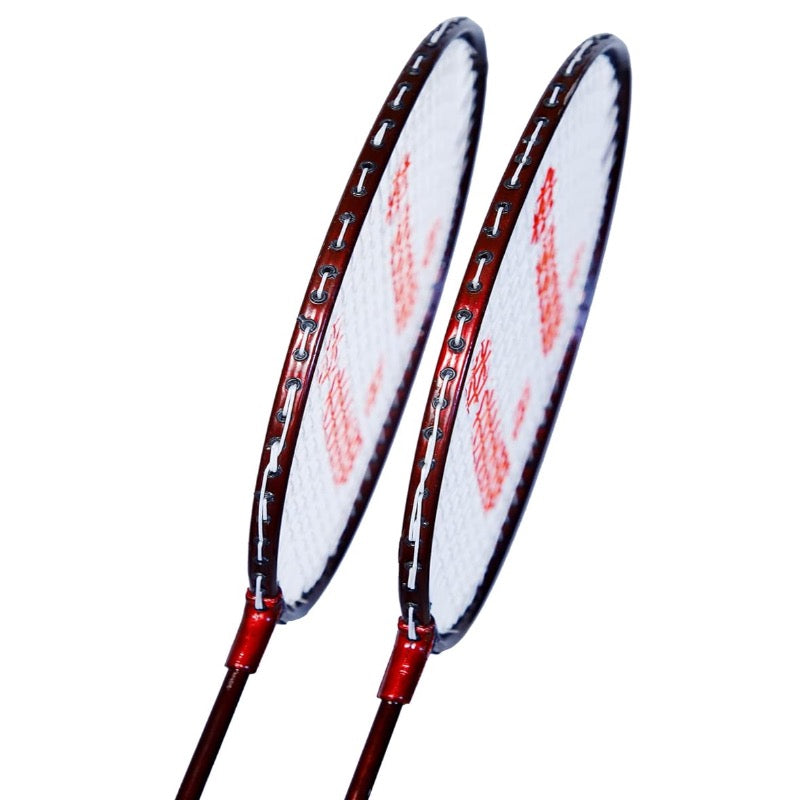 Sunny 2 Rackets with Full Cover Strung Badminton Racquet(Pack of 2 Multicolour) (MYC)