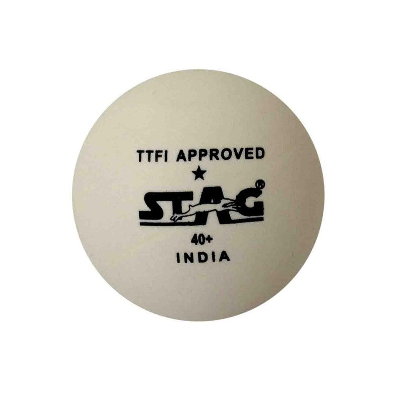 1 Star Traning White Table Tennis Balls (Pack of 12)