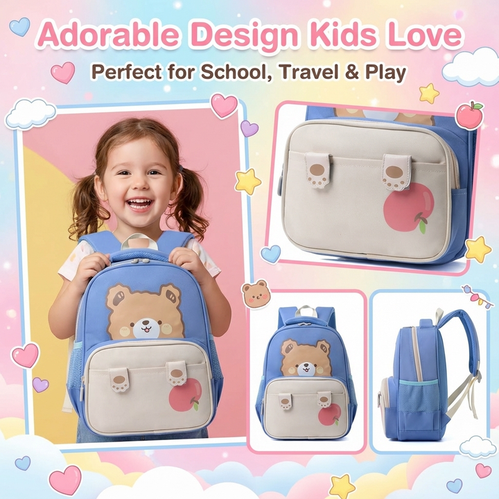 FunBlast Miniature Cartoon School Bag (2-5 Years)