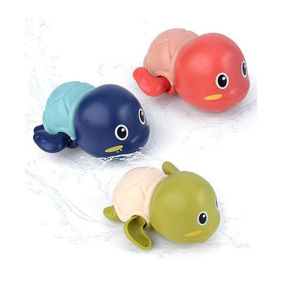 Pack Of 4 | Swimming Turtle Wind Up Bath Toy (Assorted Colour)