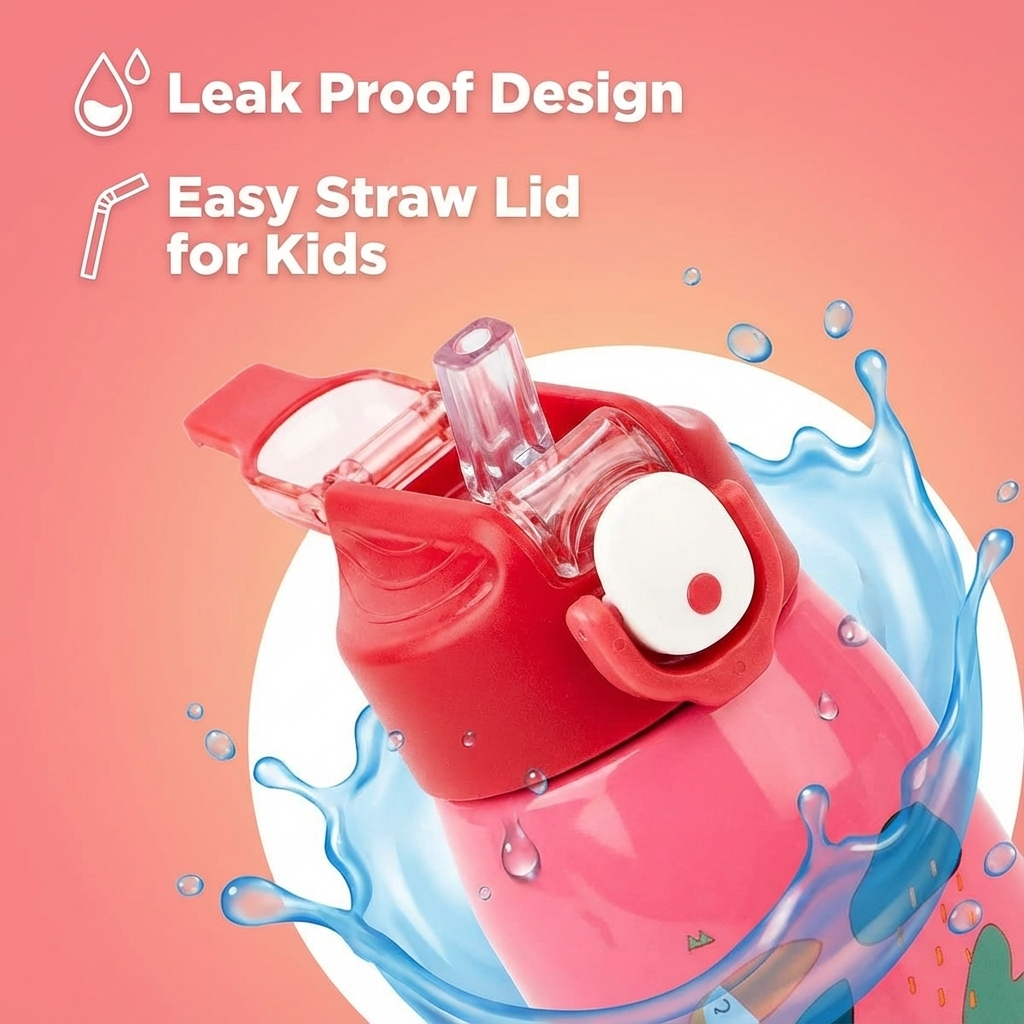 FunBlast Cartoon Design Hot and Cold Water Bottle - 400ml