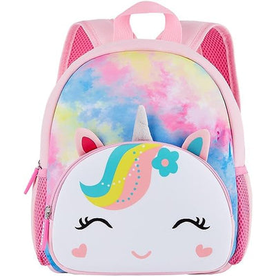 Cute Baby Unicorn Soft Plush Backpack with Front Pocket for Girls - 10.2 Inches