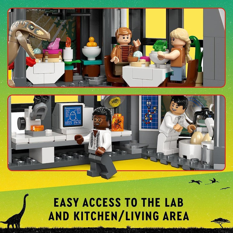 LEGO Jurassic Park Visitor Center: T. rex & Raptor Attack 76961 Buildable Dinosaur Toy Building Kit (693 Piece) -m (COD Not Available) -  (COD Not Available)