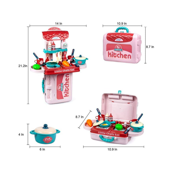 3 in 1 Kitchen Chef Set of 30 (Assorted Colour & Design)