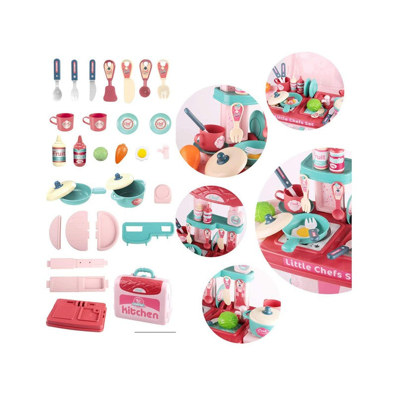 3 in 1 Kitchen Chef Set of 30 (Assorted Colour & Design)