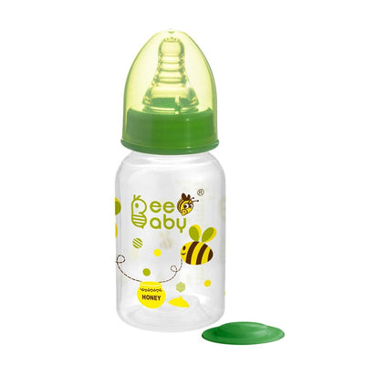 2 in 1 Advance+ Baby Feeding Bottle To Sippy Bottle with Anti-Colic Silicone Nipple & Silicone Sippy Spout. 100% BPA FREE. - 125 ML / 4 Oz Green