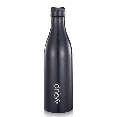Youp Thermosteel Insulated Black Color Water Bottle Splash1001 - 1 L