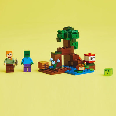 LEGO Minecraft The Swamp Adventure 21240, Building Game Construction Toy (65 Pieces)