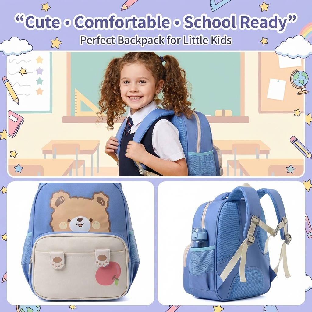 FunBlast Miniature Cartoon School Bag (2-5 Years)