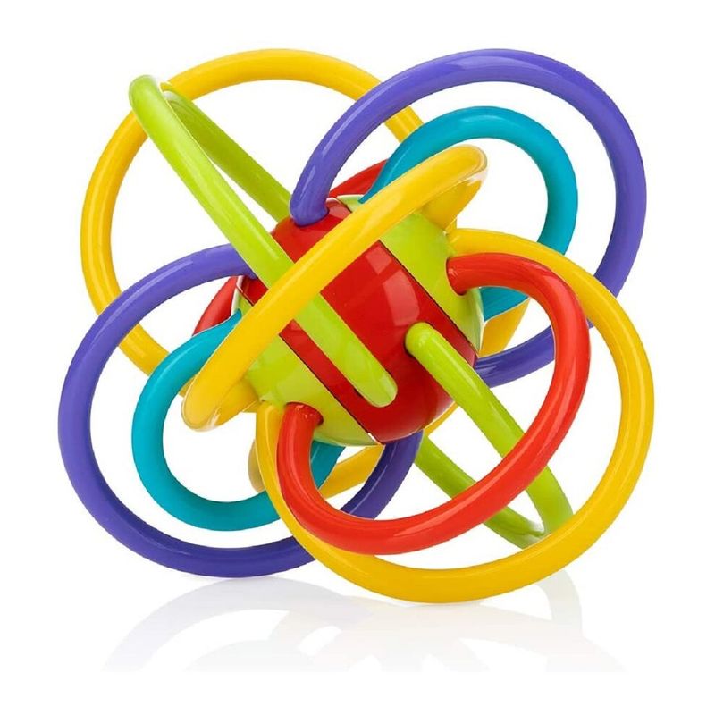 Infant Toddler Rattle Toys 1 Loopi Rattle - Multicolor