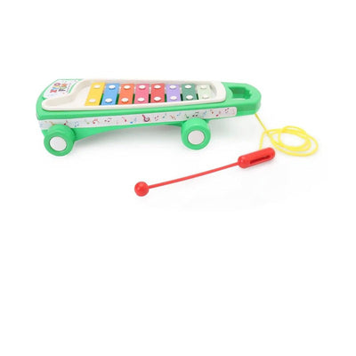 Kids Classic Xylophone with The Wheels for Easy Rotation and Moving and with Good Sticks to Play for Kids, Multicolor (Fun Xylophone)