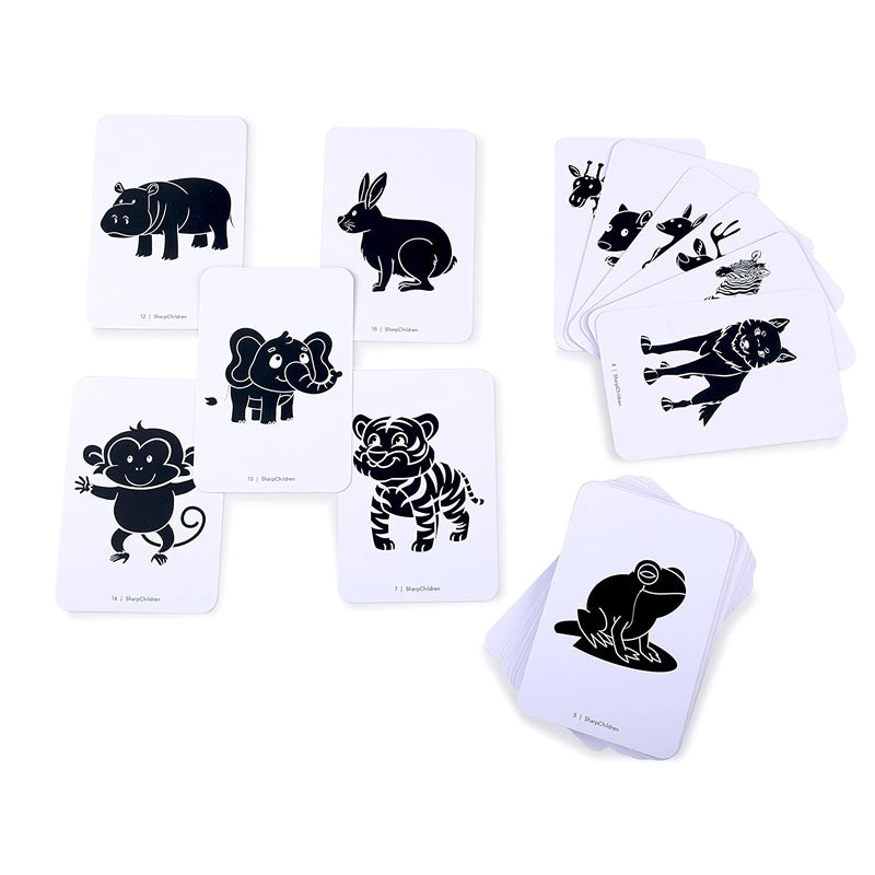 Black and White Flash Cards for New Born Baby II Flash Cards for Babies 0 to 6 Months